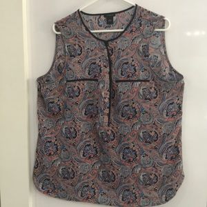 Ann Taylor Print Blouse